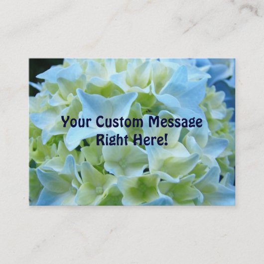 visitekaartjes Personal Company Blue Hydrangeas (Voorkant)