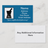 Visitekaartjes Pestle en Mortar 3 (Voorkant / Achterkant)