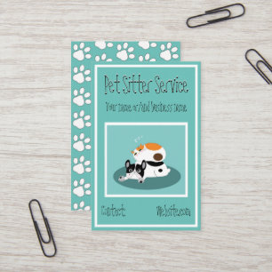 Visitekaartjes - Pet Sitter Service Paw Prins