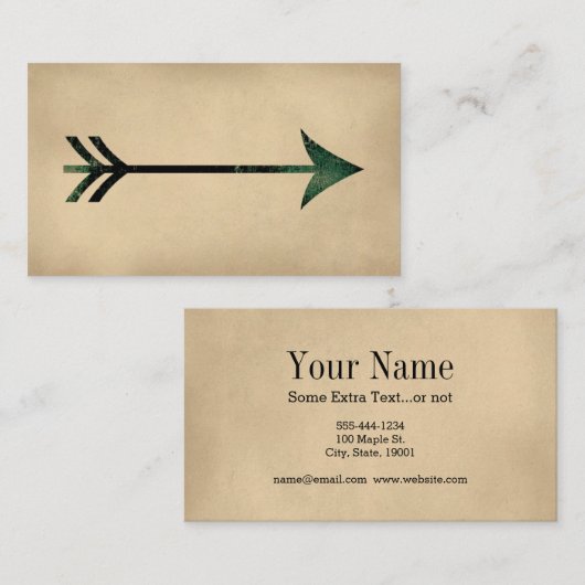 Visitekaartjes Pijl (Voorkant / Achterkant)