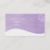 Visitekaartjes: Pommeren D2b Visitekaartje (Achterkant)