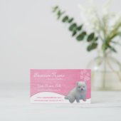 Visitekaartjes: Pommerische puppy Visitekaartje (Staand voorkant)