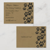 Visitekaartjes  poten (Voorkant / Achterkant)