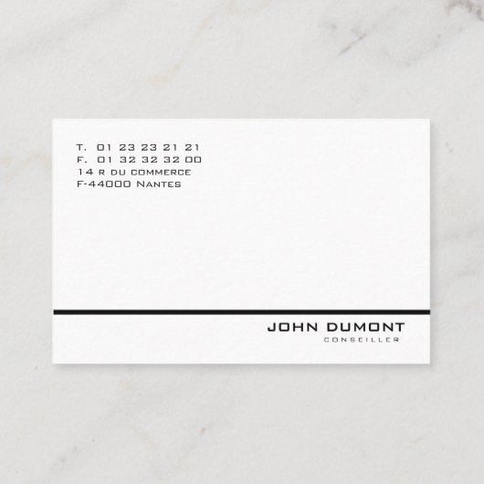 visitekaartjes - Professional (Achterkant)