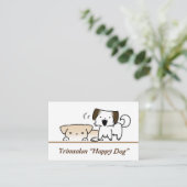 Visitekaartjes puppy, dog (Staand voorkant)