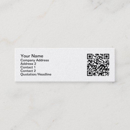 Visitekaartjes QR-code (Voorkant)