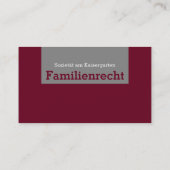 Visitekaartjes Recht (Achterkant)