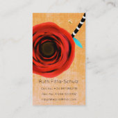 Visitekaartjes Red Rose (Achterkant)