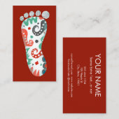 Visitekaartjes - Red White Aqua (Voorkant / Achterkant)