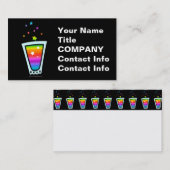 VISITEKAARTJES - REGENBOOG SHOTGLAS (Voorkant / Achterkant)
