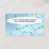 Visitekaartjes reinigen (Achterkant)