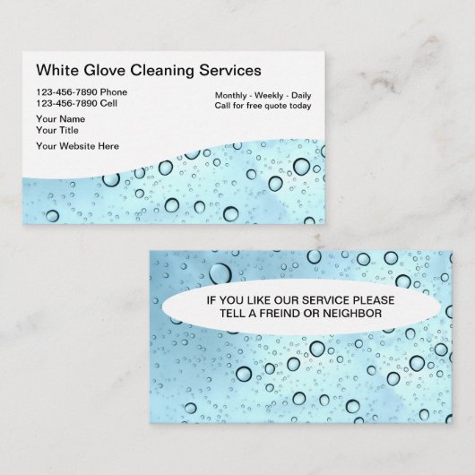 Visitekaartjes reinigen (Voorkant / Achterkant)