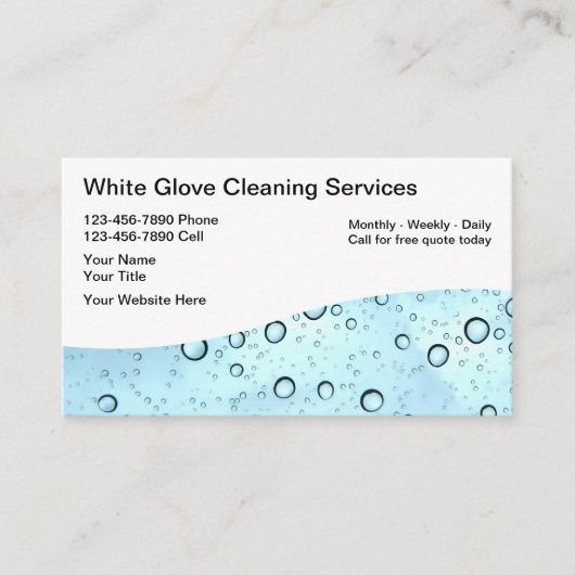 Visitekaartjes reinigen (Voorkant)