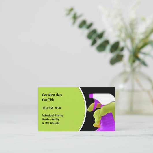 Visitekaartjes reinigen (Staand voorkant)