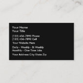 Visitekaartjes reinigen (Achterkant)