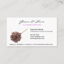 Visitekaartjes reinigen