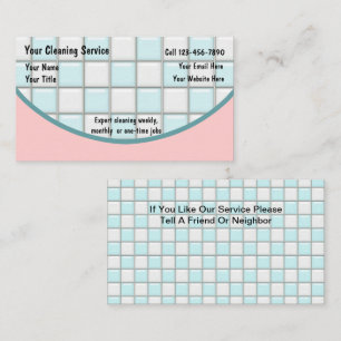 Visitekaartjes reinigen