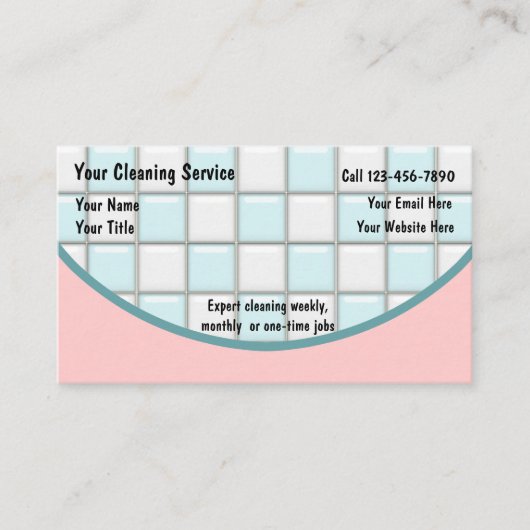 Visitekaartjes reinigen (Voorkant)