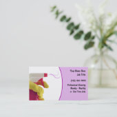 Visitekaartjes reinigen (Staand voorkant)