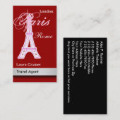 Visitekaartjes reisagent (Voorkant / Achterkant)