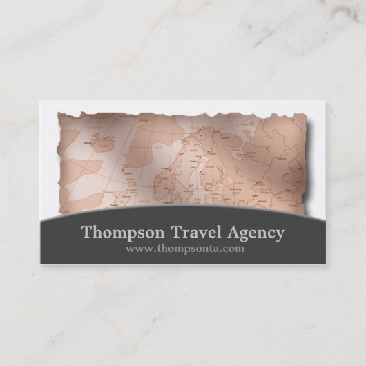 Visitekaartjes reisagentkaart (Voorkant)