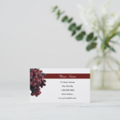 Visitekaartjes rode druiven (Staand voorkant)