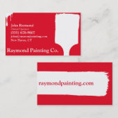 Visitekaartjes rode schilders (Voorkant / Achterkant)