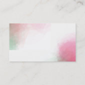 Visitekaartjes roos Waterverf (Achterkant)