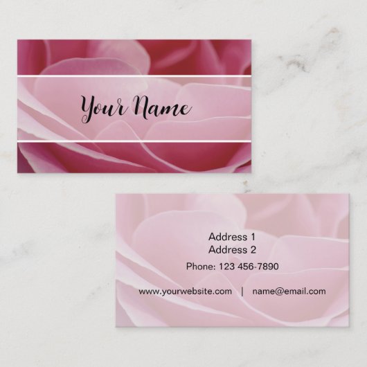 Visitekaartjes - Rose-01 (Voorkant / Achterkant)