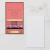 Visitekaartjes roze achtergrond (Voorkant / Achterkant)