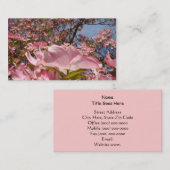 visitekaartjes Roze Dogwood Flowers Spring mama Contactkaartje (Voorkant / Achterkant)