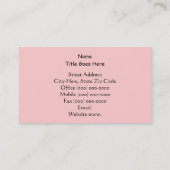 visitekaartjes Roze Dogwood Flowers Spring mama Contactkaartje (Achterkant)