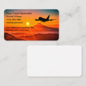 Visitekaartjes schilderachtig reisspecialist (Voorkant / Achterkant)
