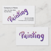 Visitekaartjes schilderen (Voorkant / Achterkant)