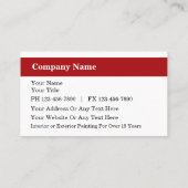 Visitekaartjes schilderen (Achterkant)