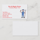 Visitekaartjes schilderen (Voorkant / Achterkant)