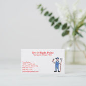 Visitekaartjes schilderen (Staand voorkant)