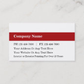 Visitekaartjes schilderen (Achterkant)