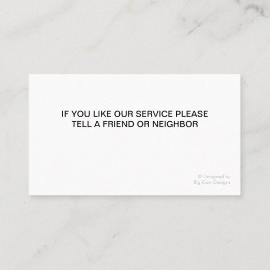 Visitekaartjes schilderen (Achterkant)