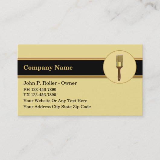 Visitekaartjes schilderen (Voorkant)