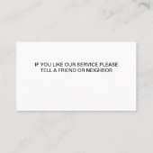 Visitekaartjes schilderen (Achterkant)