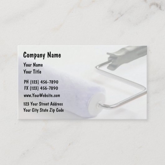 Visitekaartjes schilderen (Voorkant)