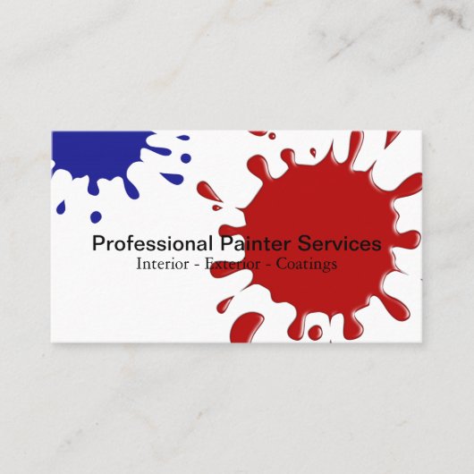 Visitekaartjes schilderen (Voorkant)