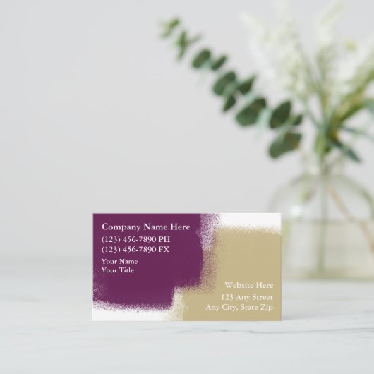 Visitekaartjes schilderen (Staand voorkant)