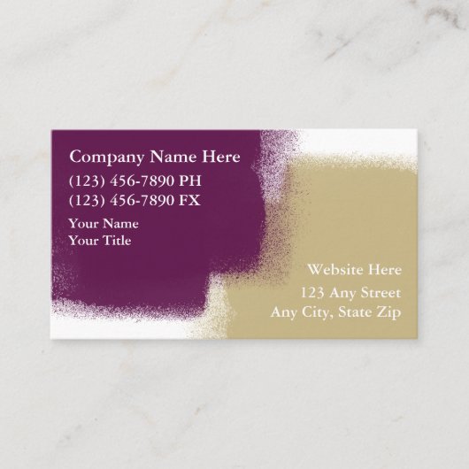 Visitekaartjes schilderen (Voorkant)