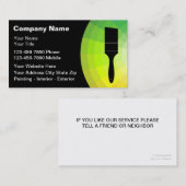 Visitekaartjes schilderen (Voorkant / Achterkant)