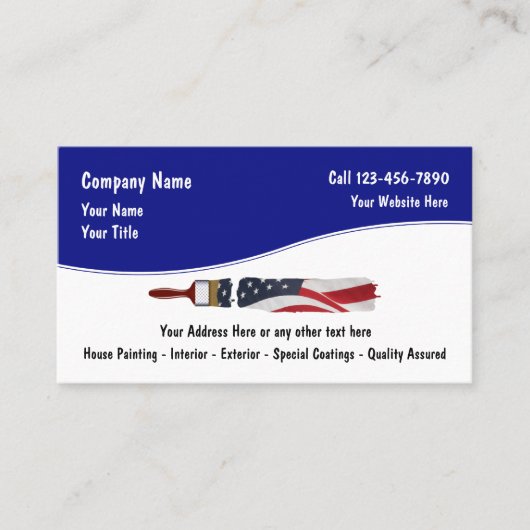 Visitekaartjes schilderen (Voorkant)