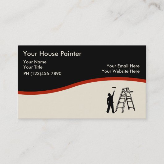 Visitekaartjes schilderen (Voorkant)