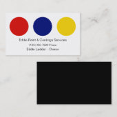 Visitekaartjes schilderen (Voorkant / Achterkant)