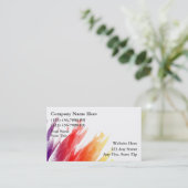 Visitekaartjes schilderen (Staand voorkant)